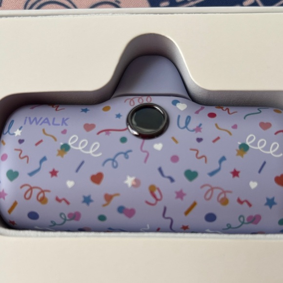 Confetti Design Portable Charger - Purple - Picture 1 of 3